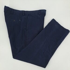 Polo Ralph Lauren Classic Fit Chinos Mens 36x30 Cotton Navy Blue Solid Trousers